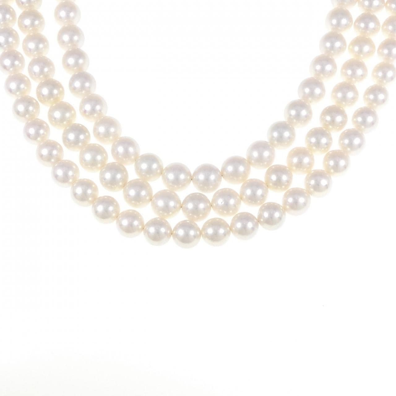 シルバークラスプ アコヤパール ネックレス 7-7.5mm