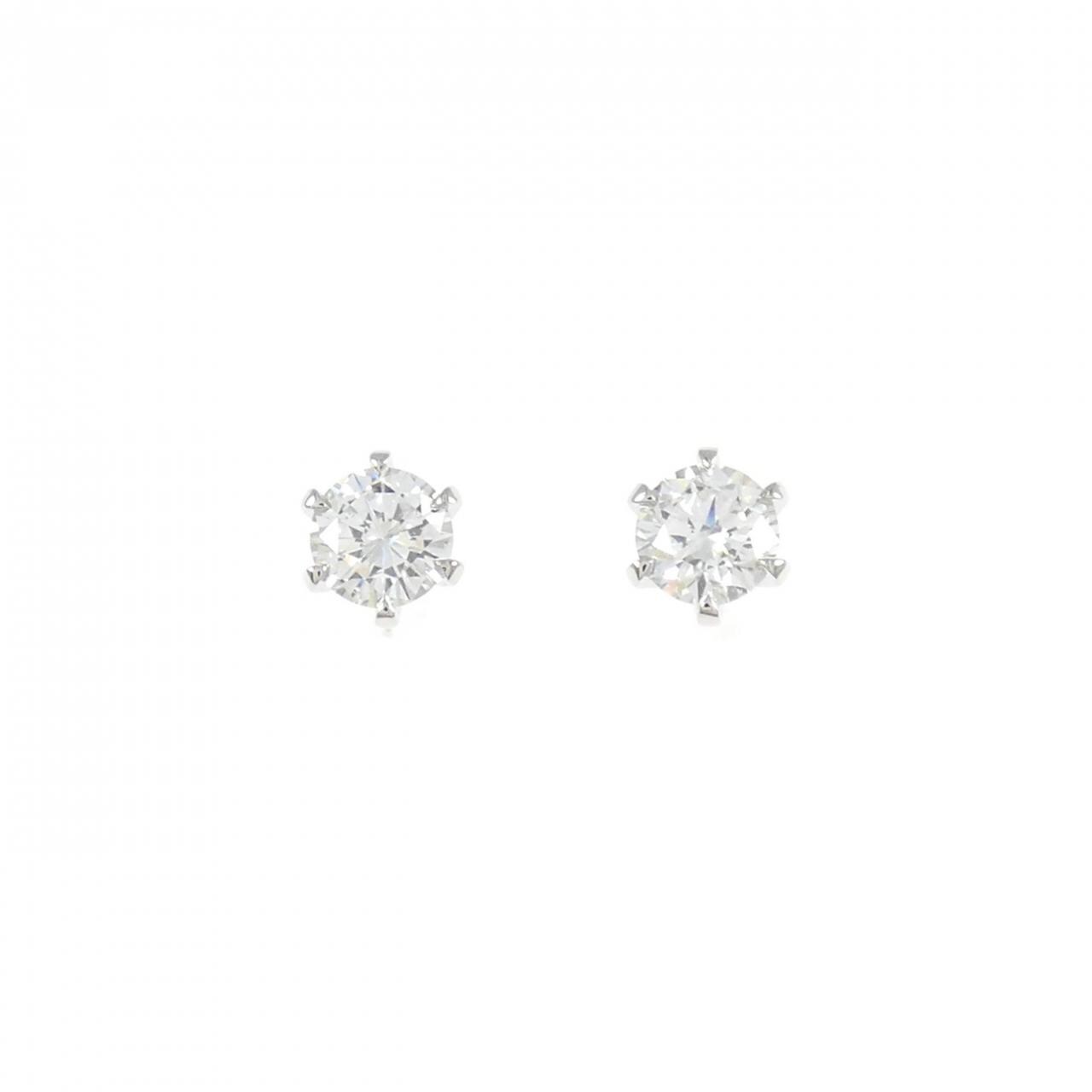 【リメイク】PT900/ST ダイヤモンド ピアス 0.211CT 0.233CT D VS1-2 EXT-VG