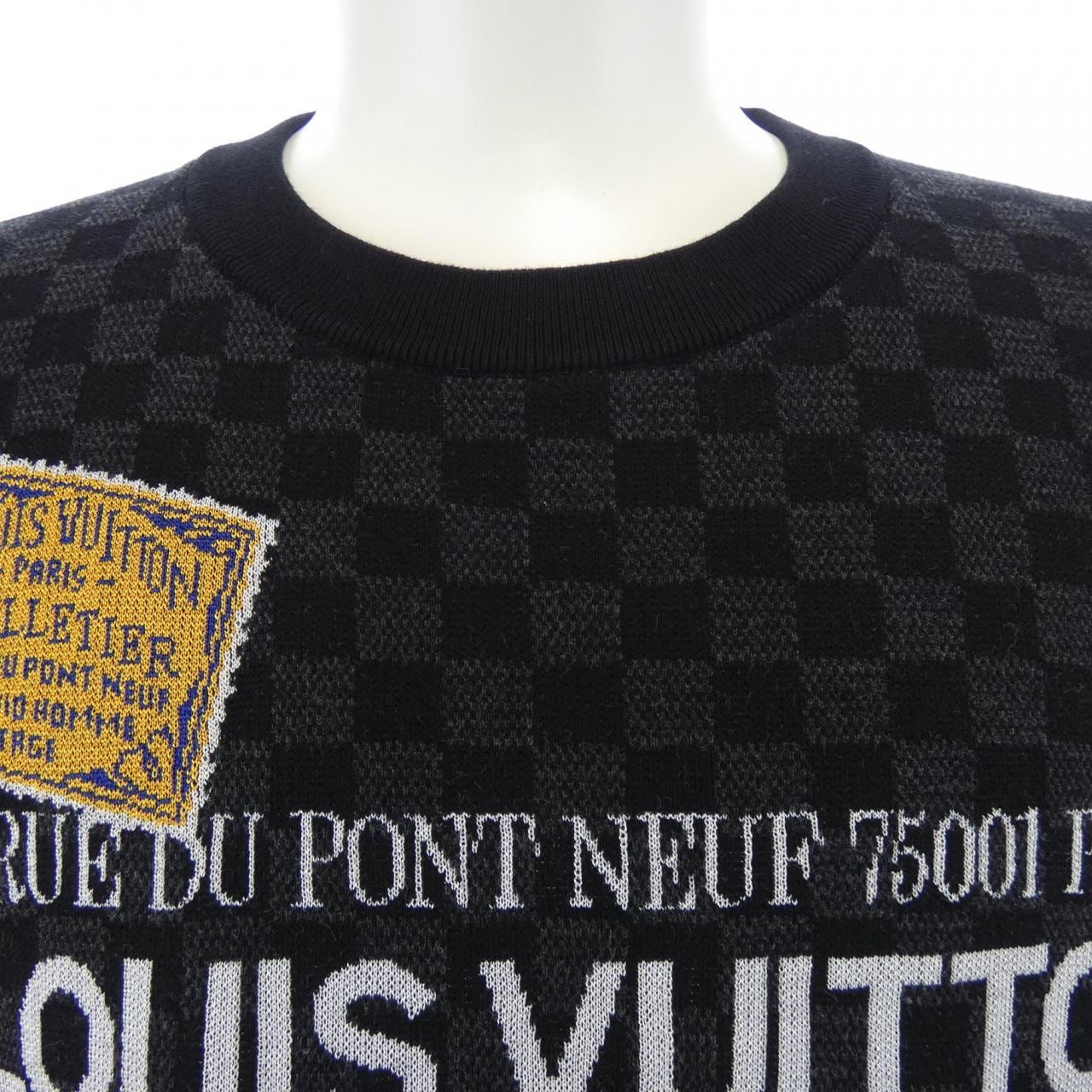 ルイヴィトン LOUIS VUITTON ダミエ ショートスリーブ シグネチャークルーネック HTN10WUQH ニット