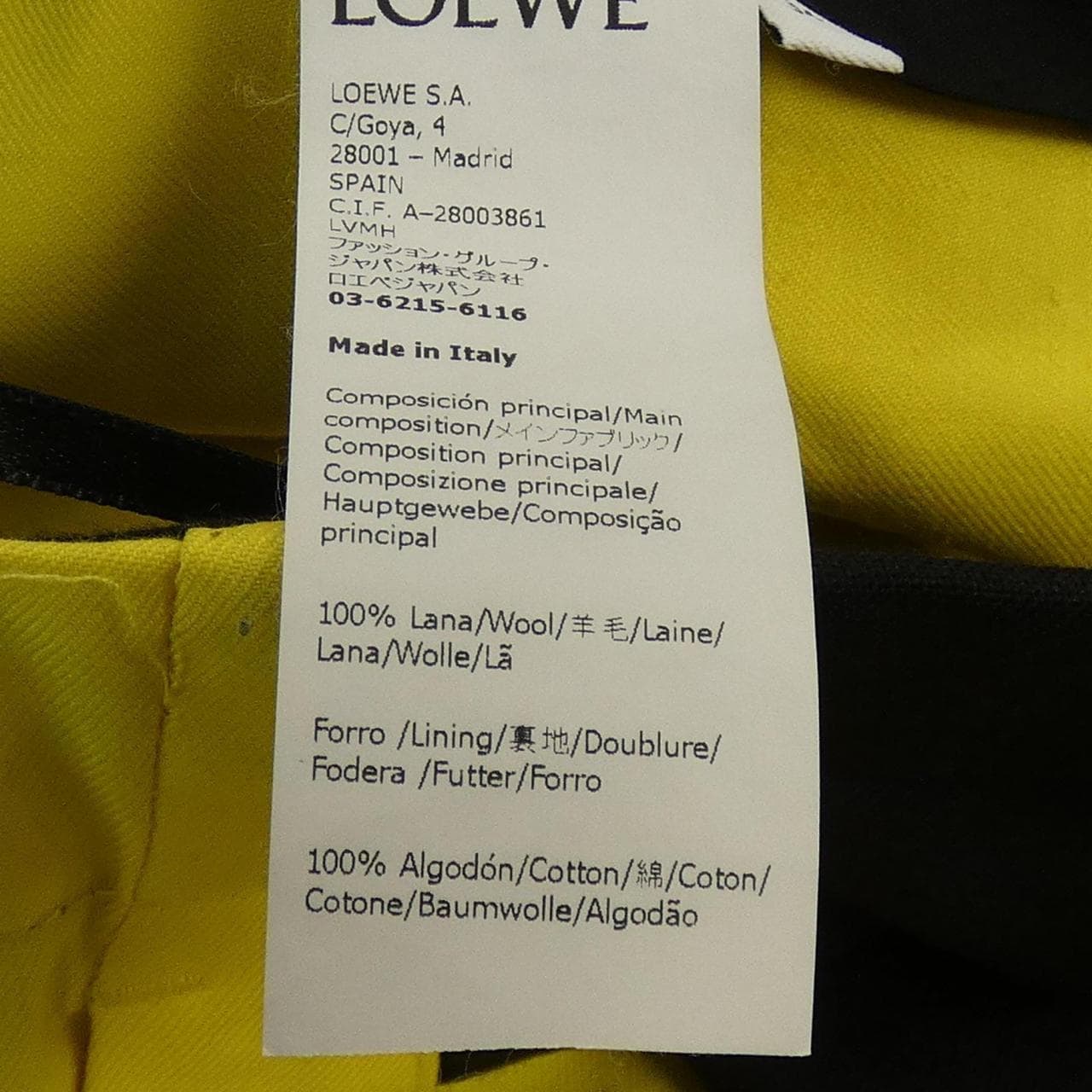 ロエベ LOEWE S359Y04X30 パンツ