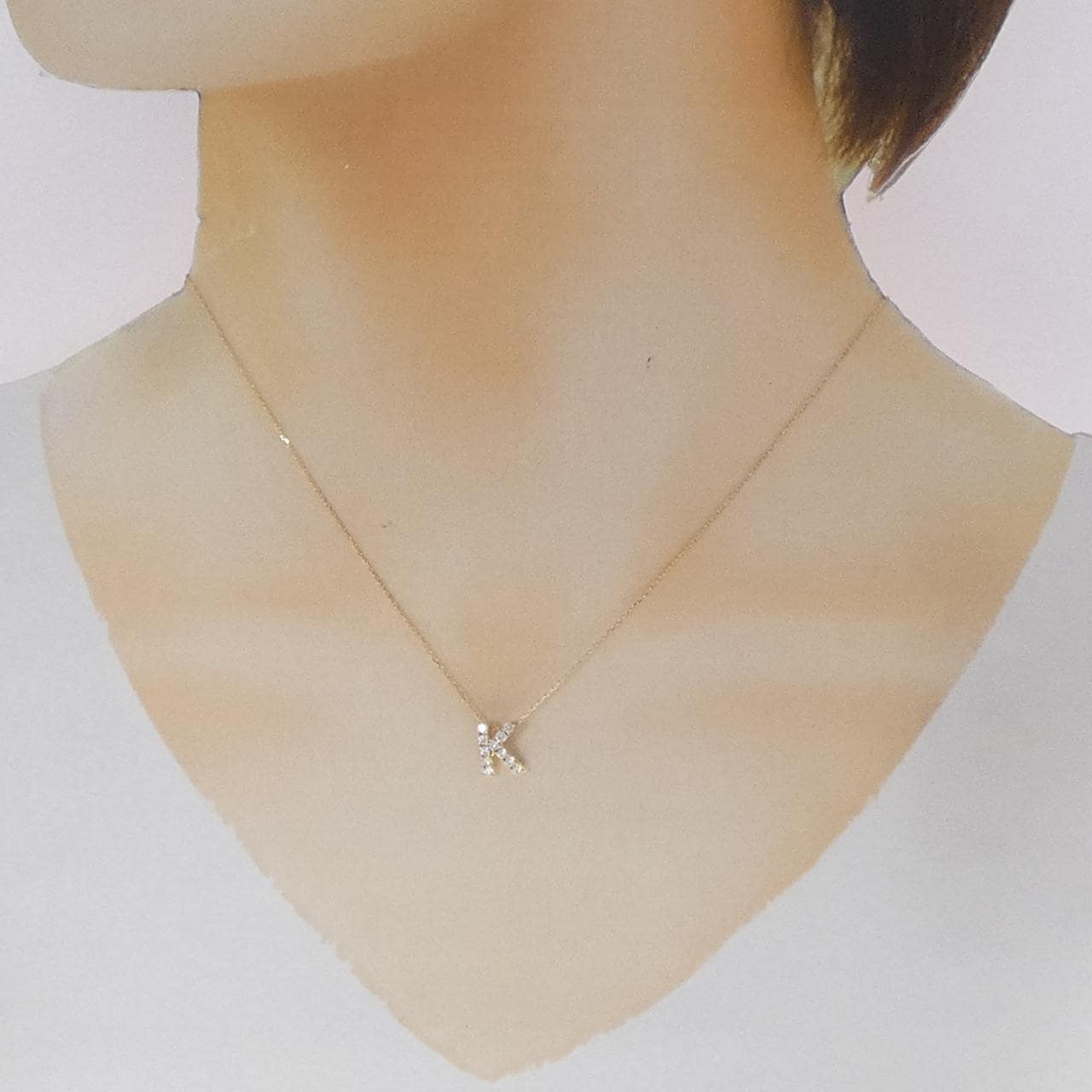 アーカー プルミエトワール イニシャル ネックレス 0.22CT