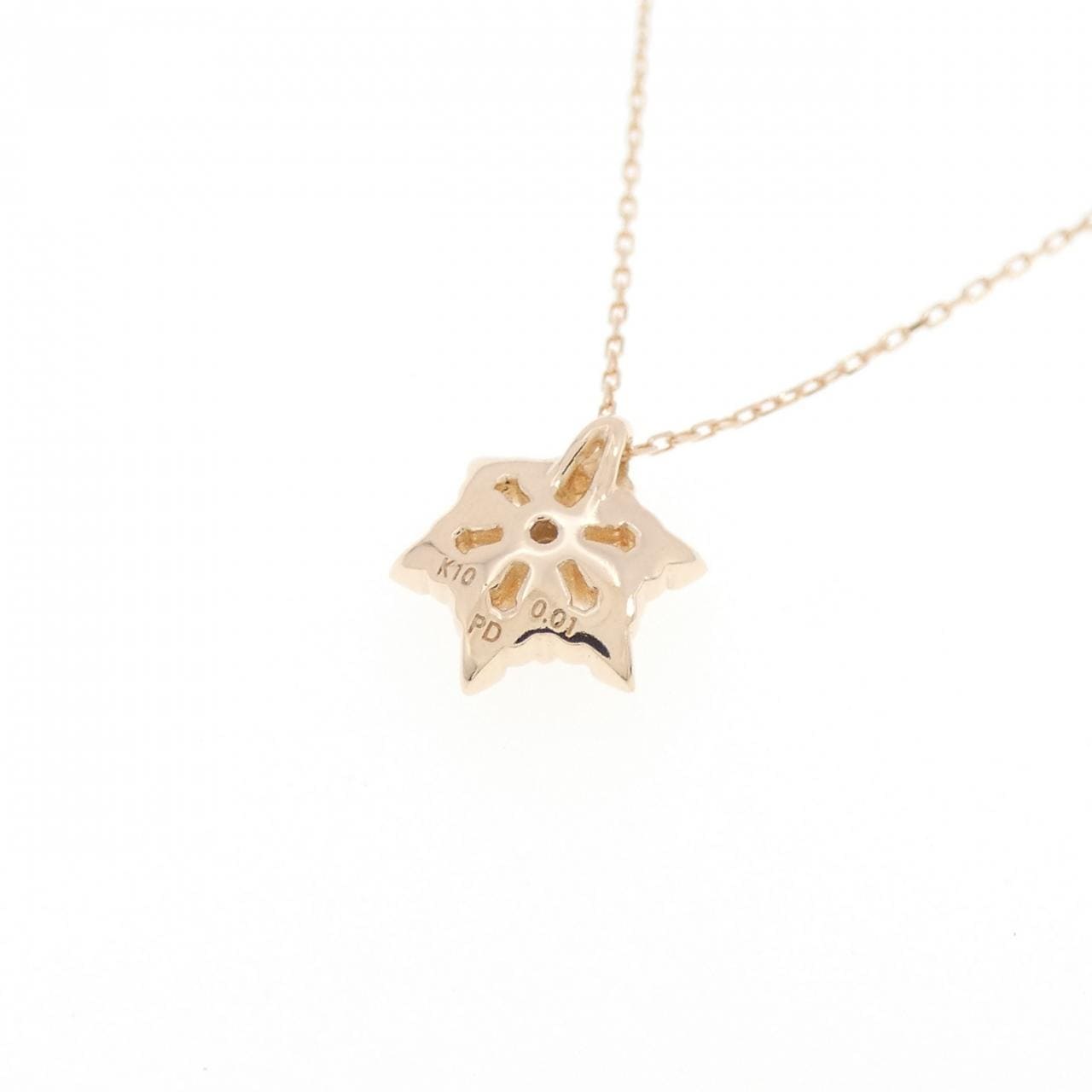 K10PG ダイヤモンド ネックレス 0.01CT