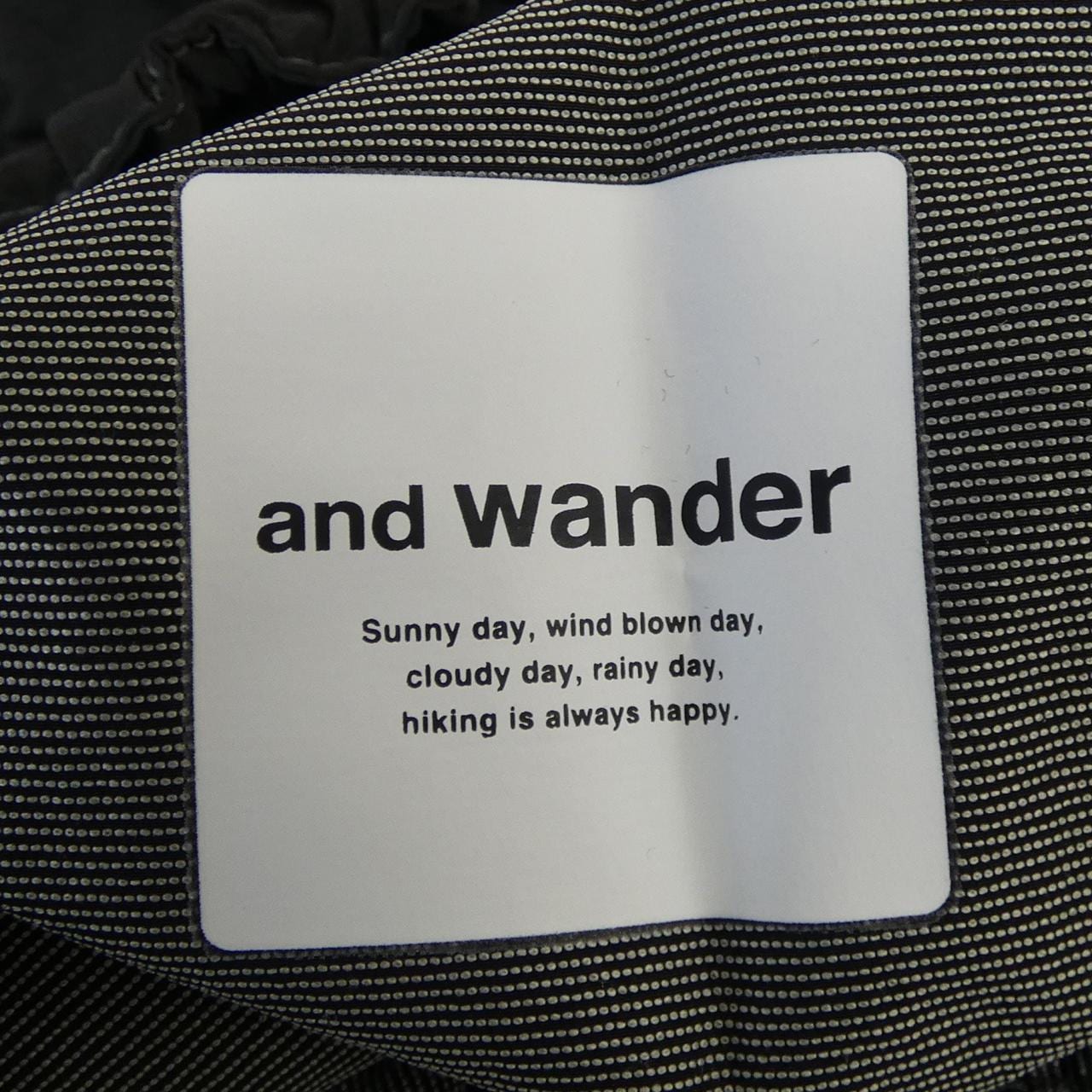 アンドワンダー and wander 574-6982095 パンツ