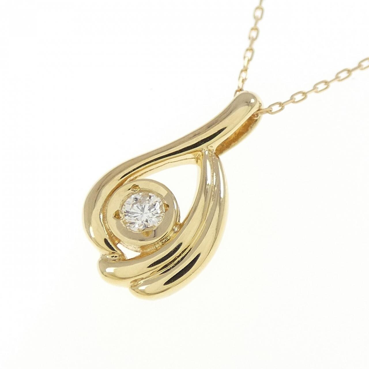 K18YG ダイヤモンド ネックレス 0.04CT