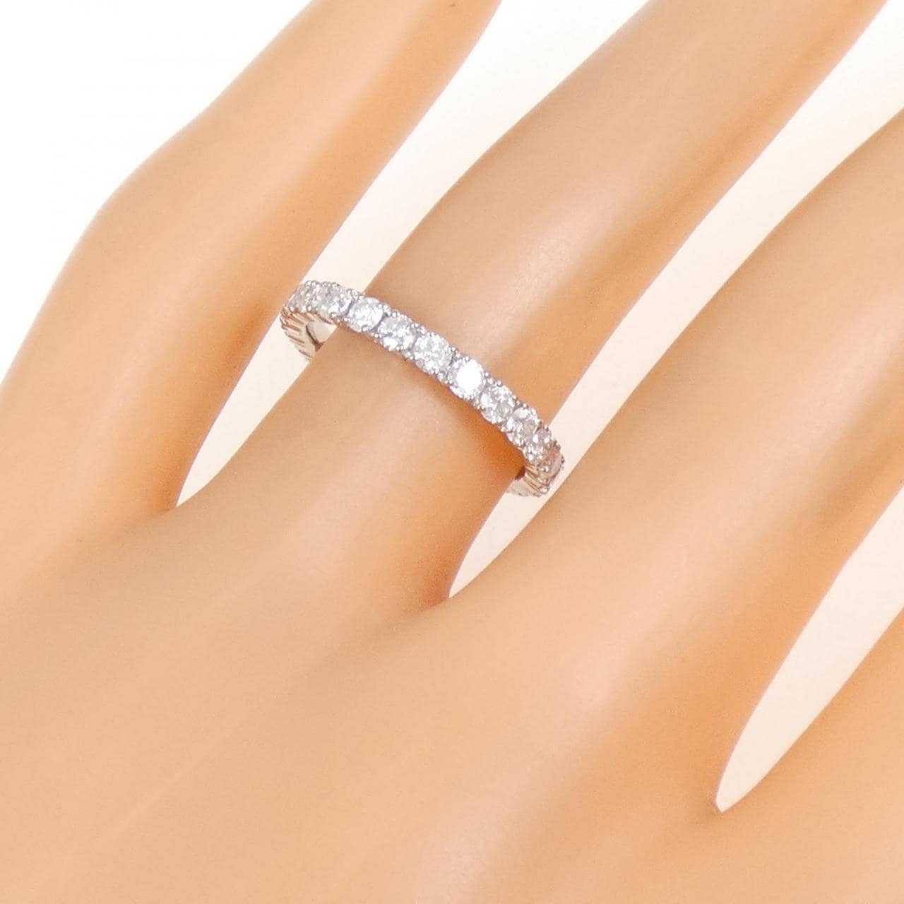 PT900 フルエタニティ ダイヤモンド リング 1.05CT