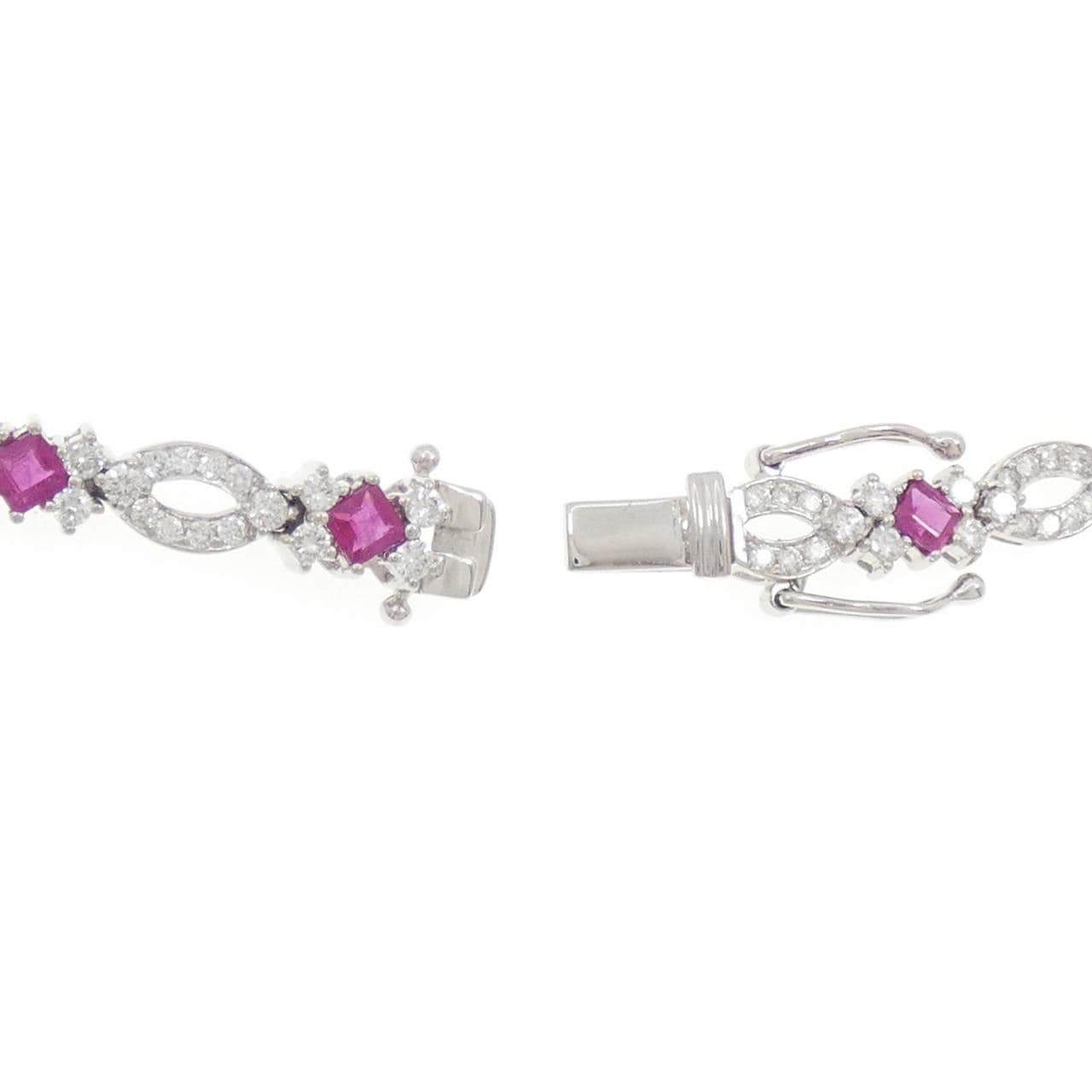 750WG ルビー ネックレス 6.00CT
