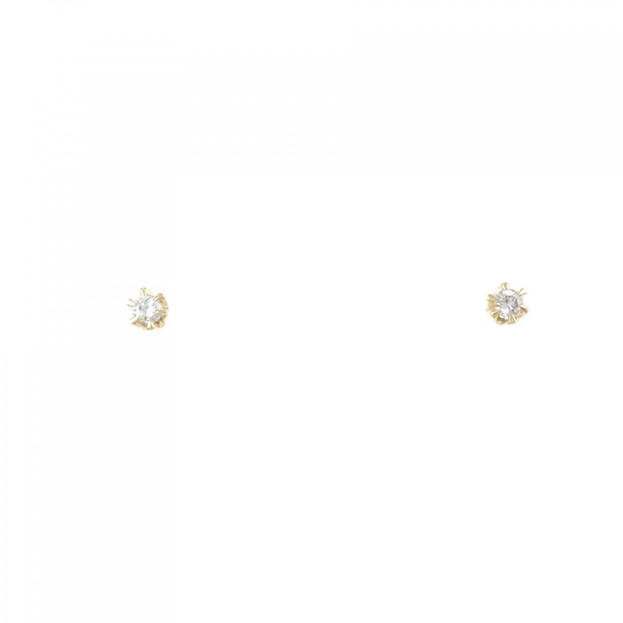 K18YG ダイヤモンド ピアス 0.06CT