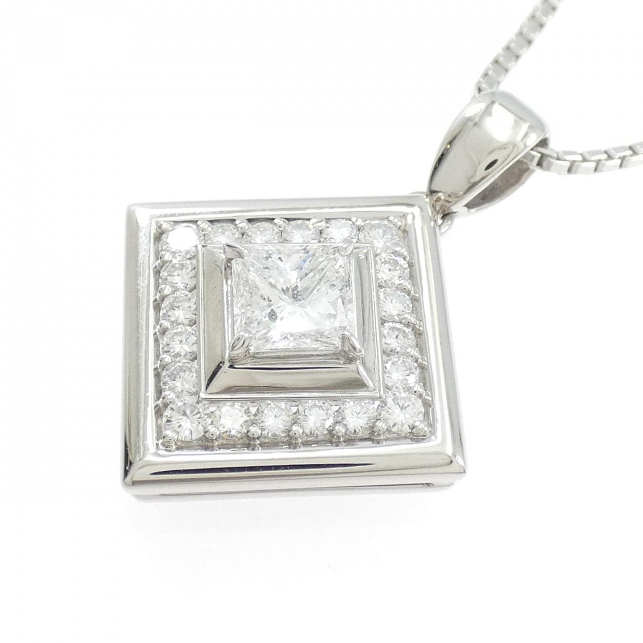 PT900/PT850 ダイヤモンド ネックレス 1.02CT