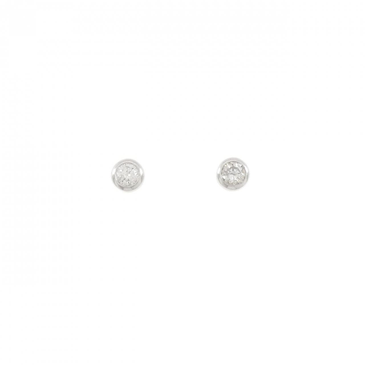 K18WG ダイヤモンド ピアス 0.30CT