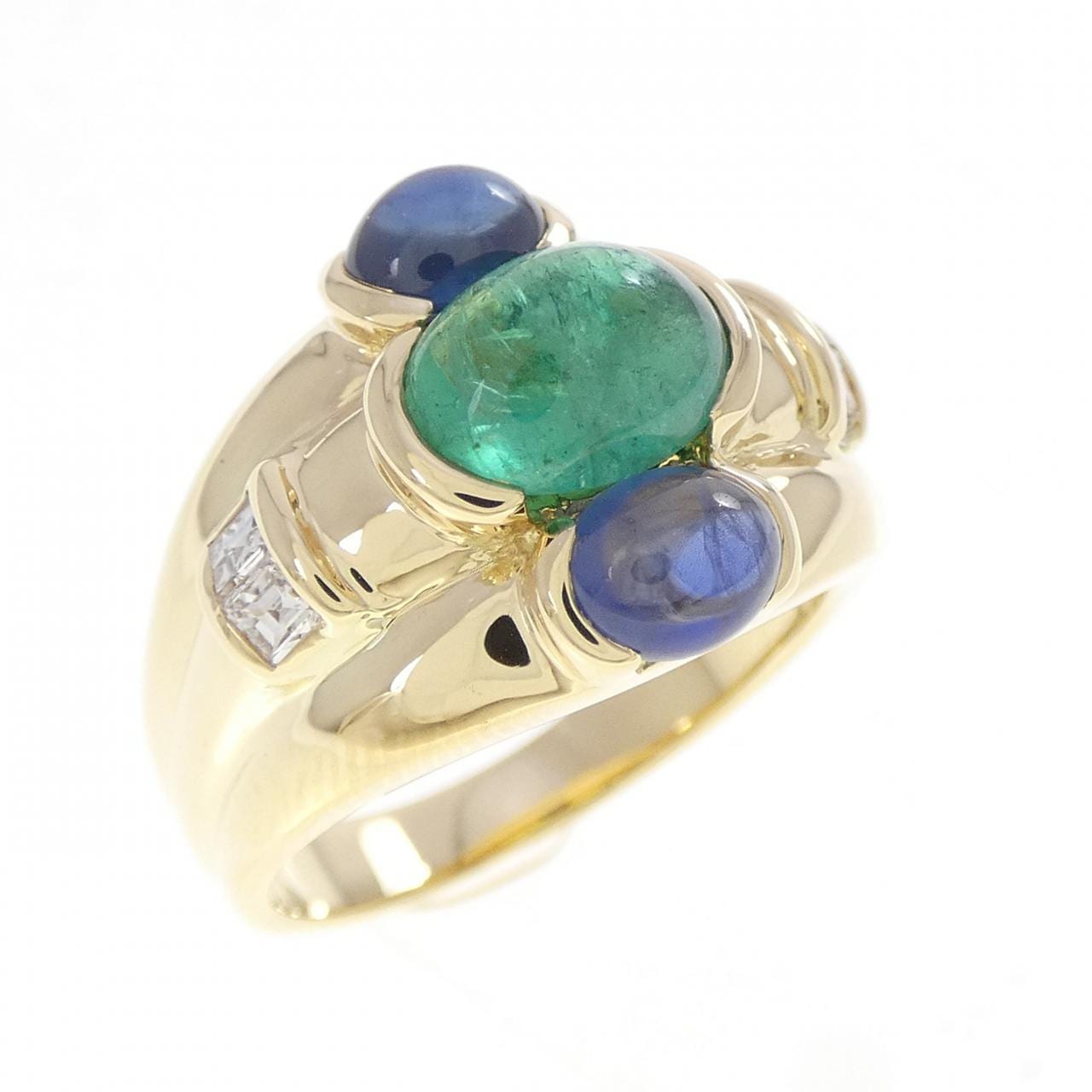 K18YG カラーストーン リング