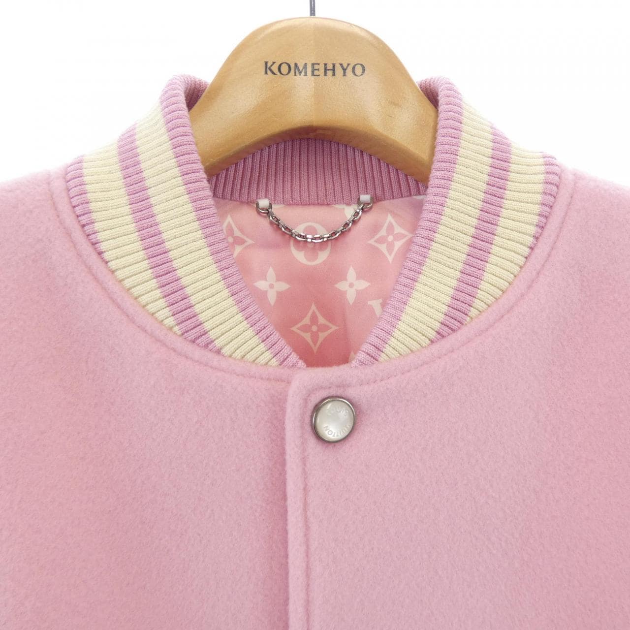 ルイヴィトン LOUIS VUITTON レザー シグネチャー バーシティジャケット HTL64EGIQ ブルゾン