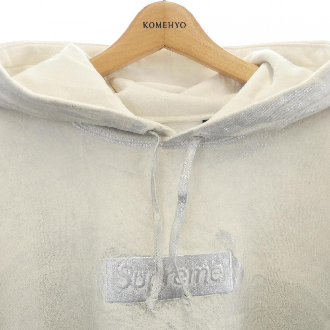 シュプリーム SUPREME MM6 FOIL BOX LOGO HO パーカー