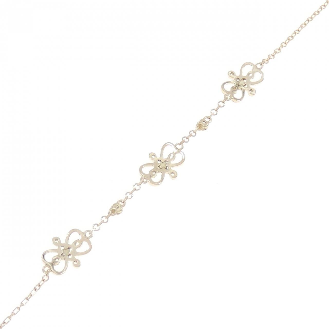 K18PG Diamond bracelet 0.06CT