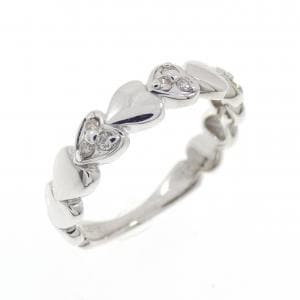 K18WG ハート ダイヤモンド リング 0.06CT