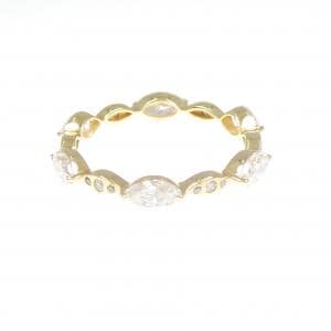 【新品】K18YG フルエタニティ ダイヤモンド リング 1.06CT
