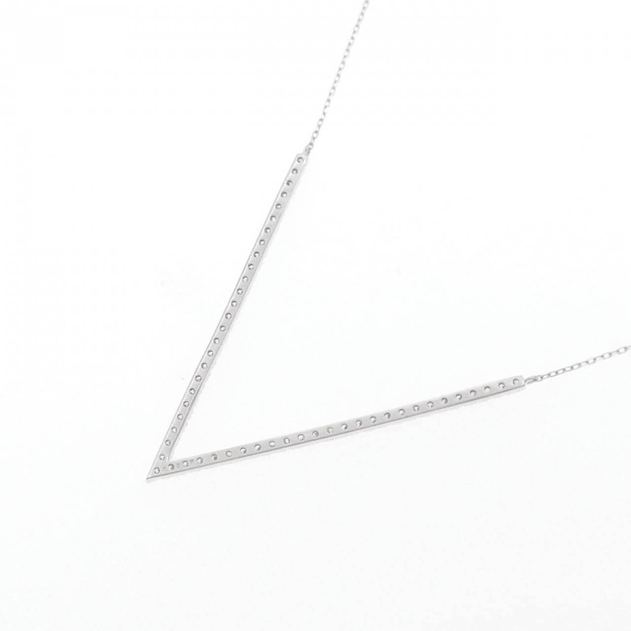 K18WG ダイヤモンド ネックレス 0.57CT