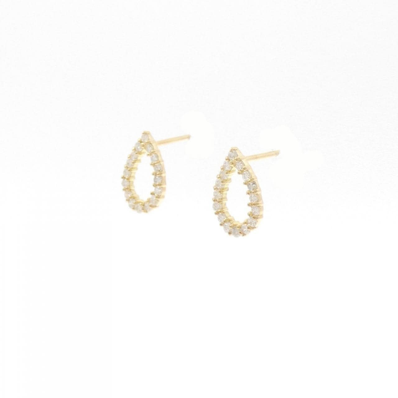 [再加工款] K18YG鑽石耳環0.20CT