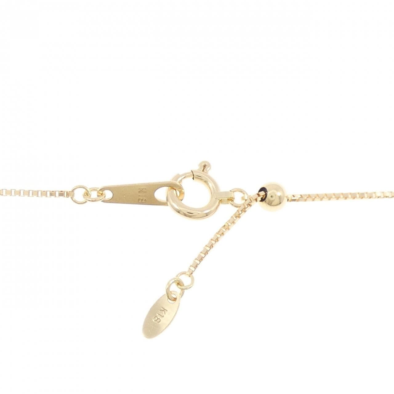 K18YG 黒蝶パール ネックレス