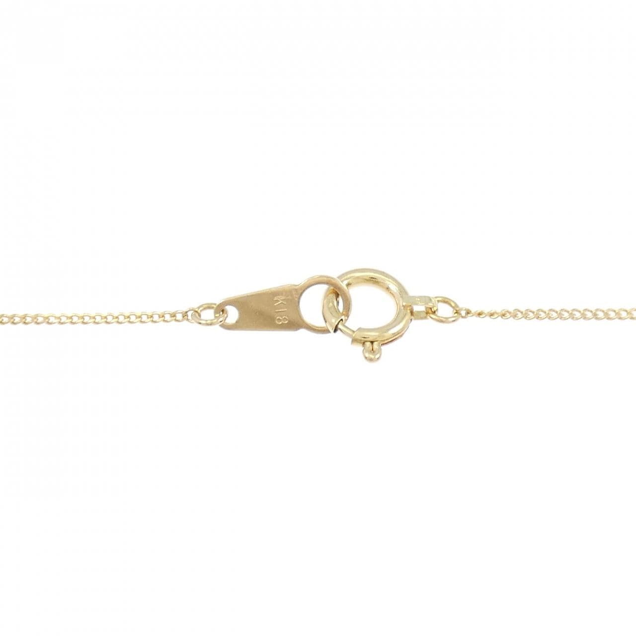 K18YG ハート ペリドット ネックレス