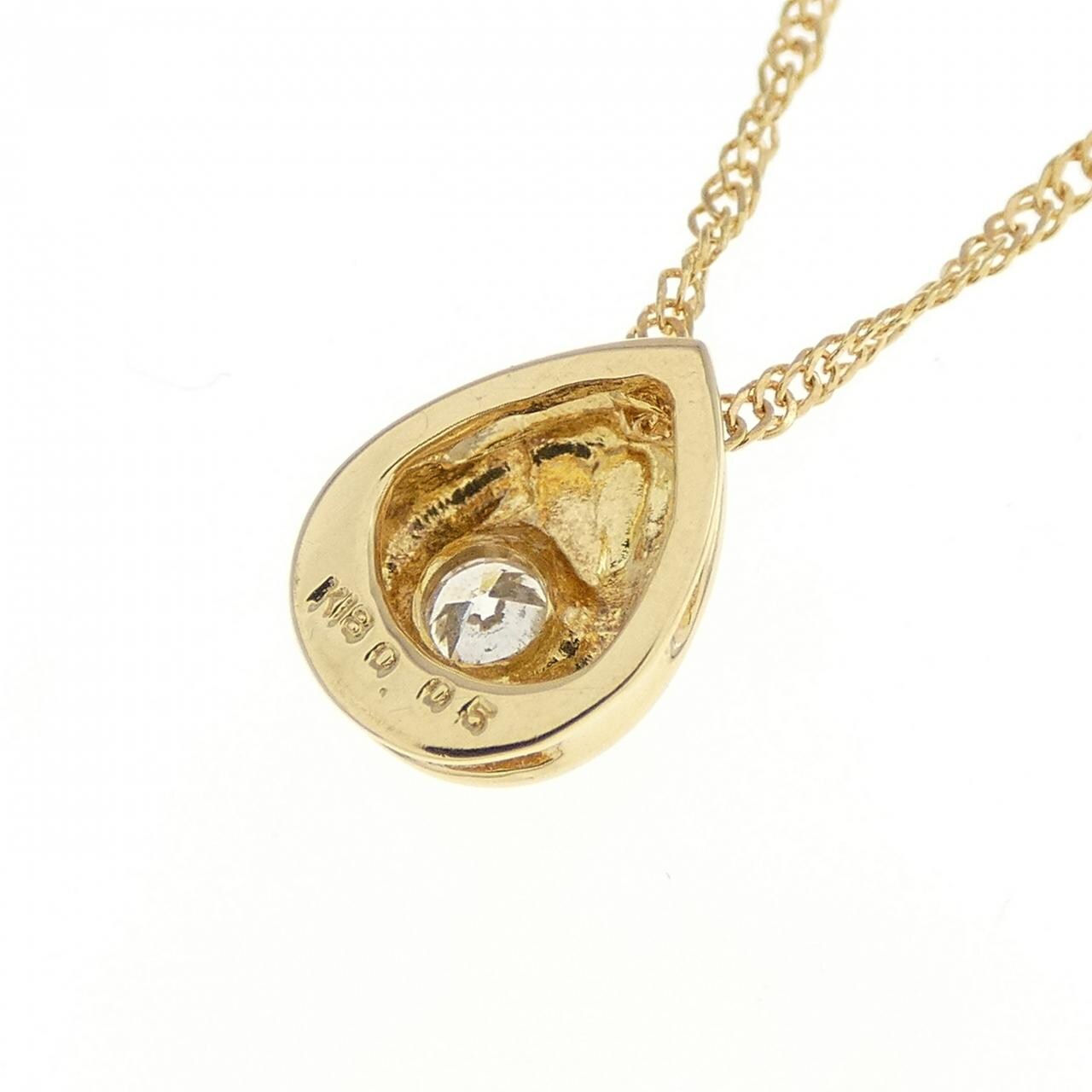K18YG ダイヤモンド ネックレス 0.05CT