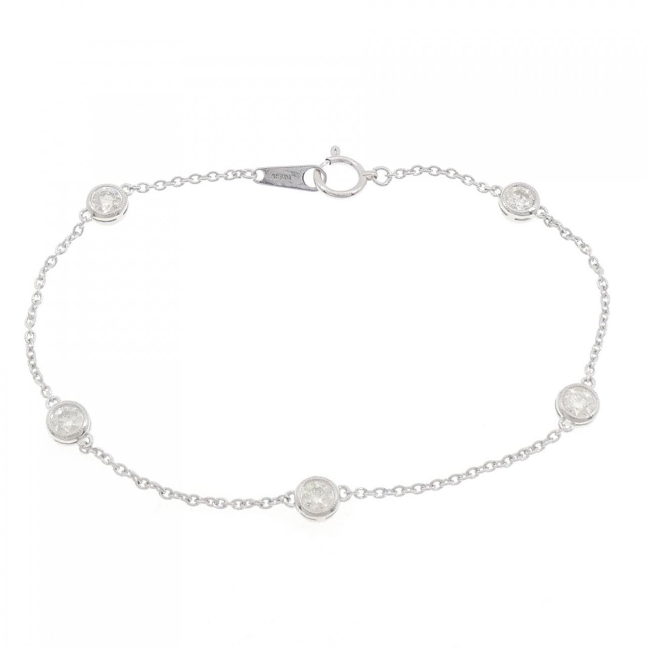 K18WG ダイヤモンド ブレスレット 1.01CT