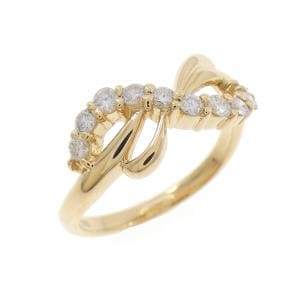 K18YG ダイヤモンド リング 0.31CT