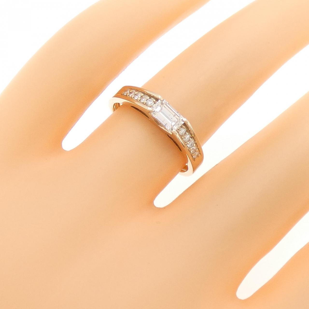 K18PG ダイヤモンド リング 0.33CT