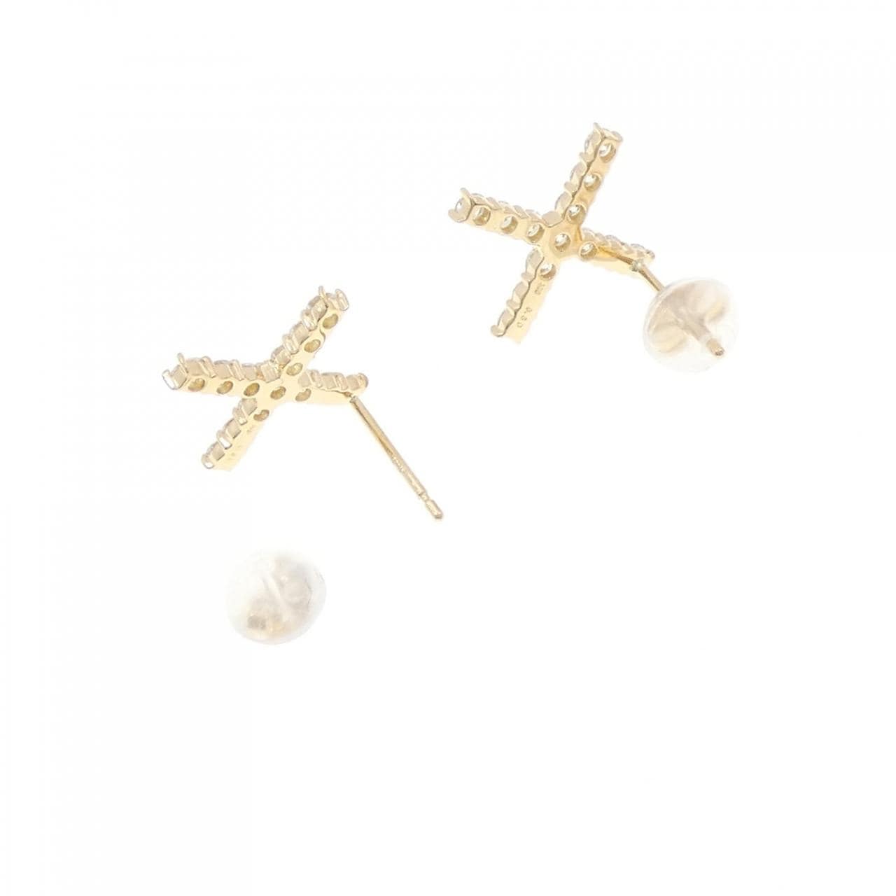 【リメイク】K18YG ダイヤモンド ピアス 0.60CT