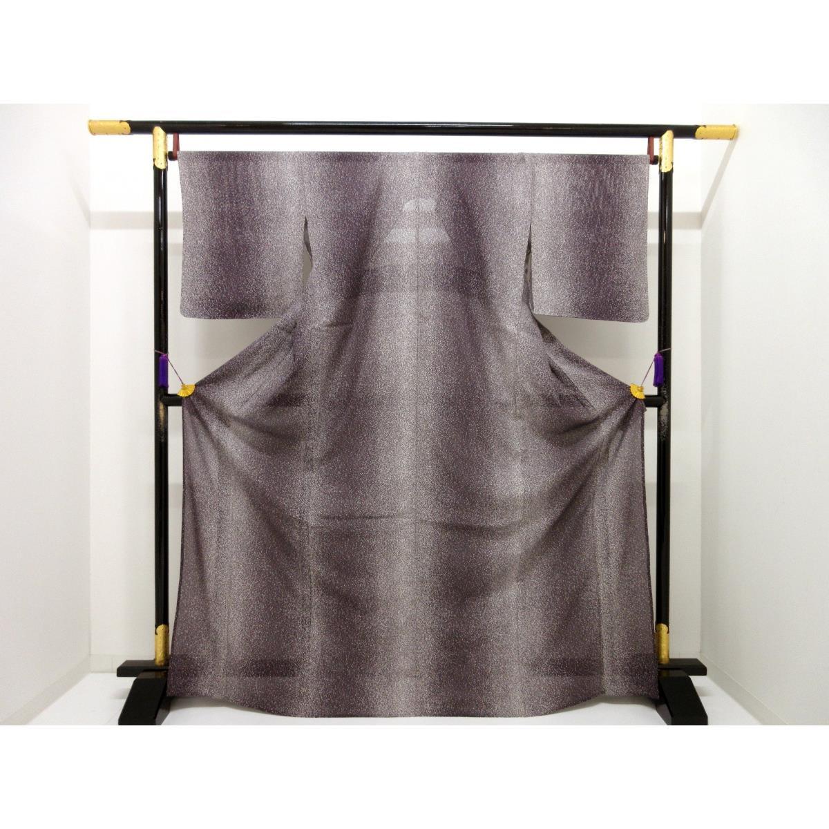 【新品】単衣　駒絽小紋