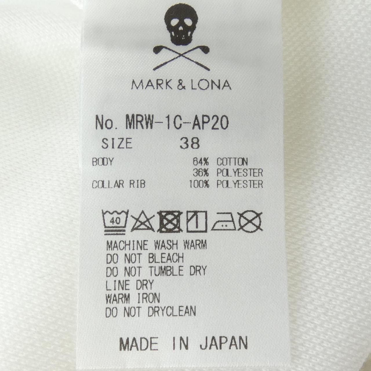 マークアンドロナ MARK&LONA ポロシャツ