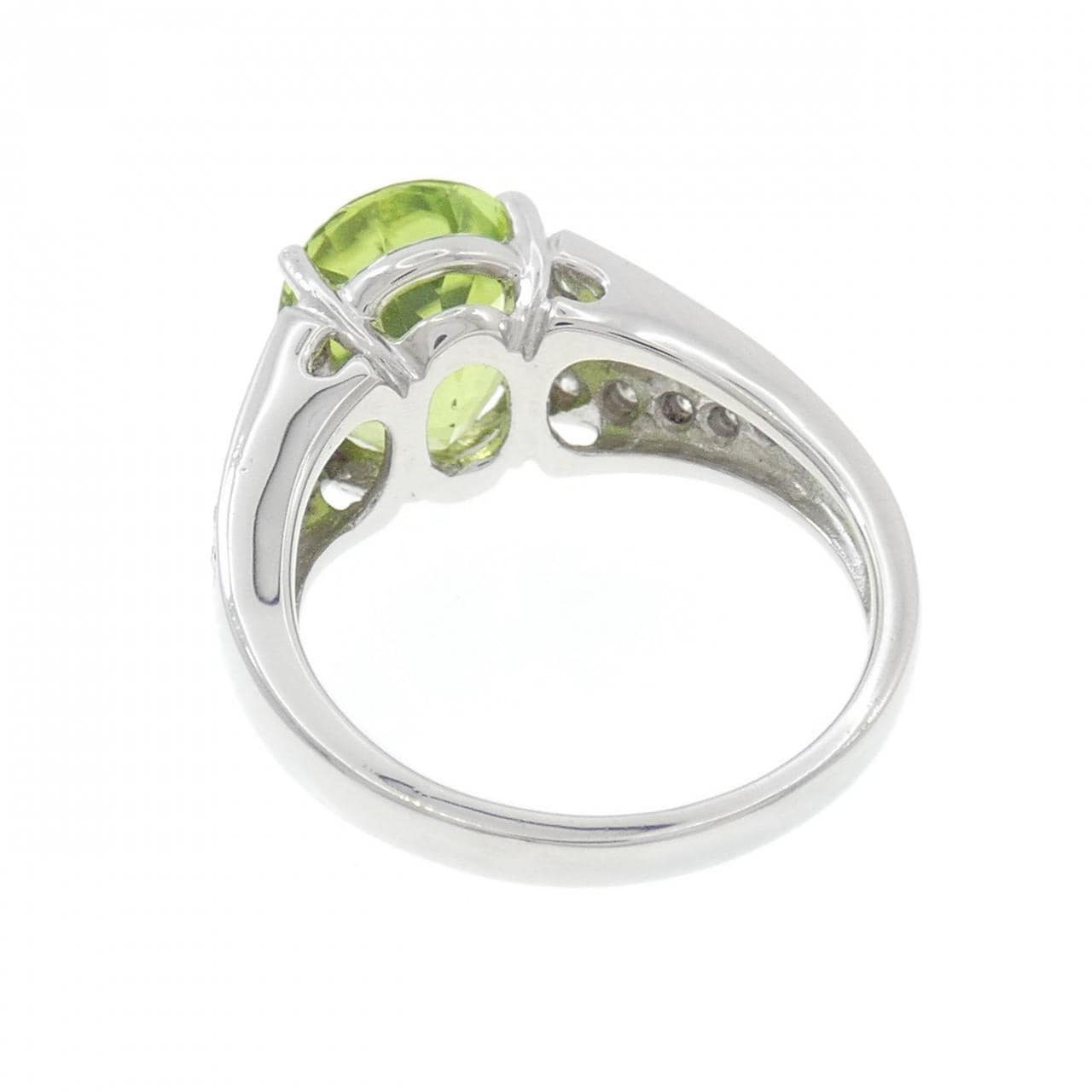 PT900 ペリドット リング 4.26CT