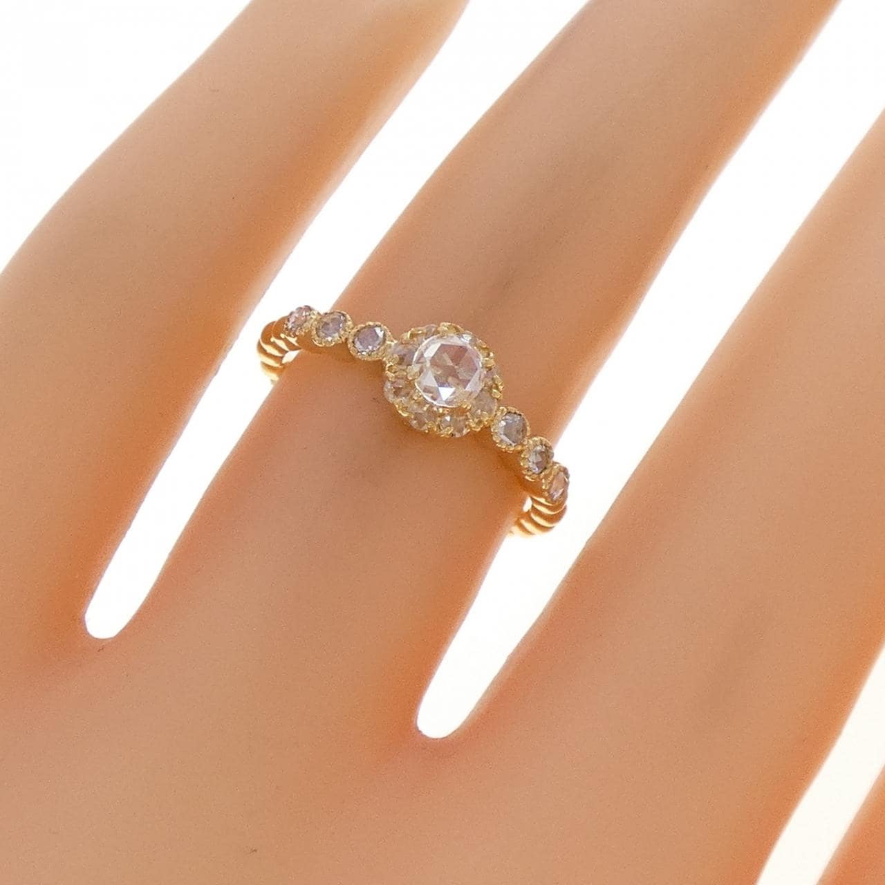 K18YG ダイヤモンド リング 0.15CT