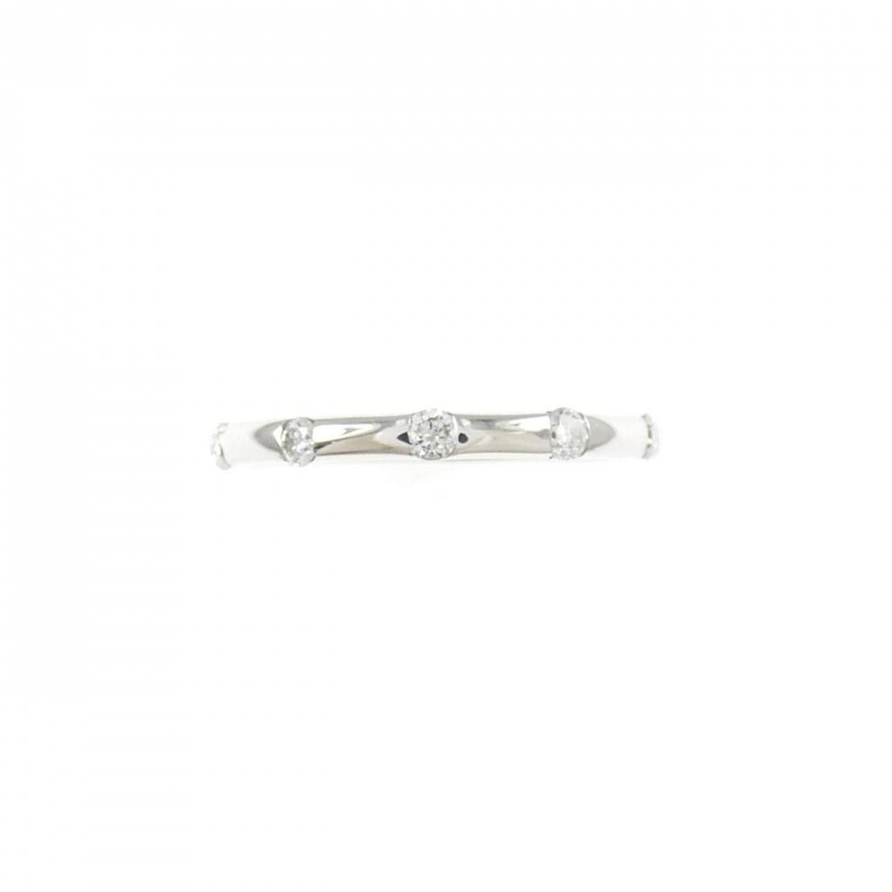 K18WG ダイヤモンド ピンキー リング 0.10CT