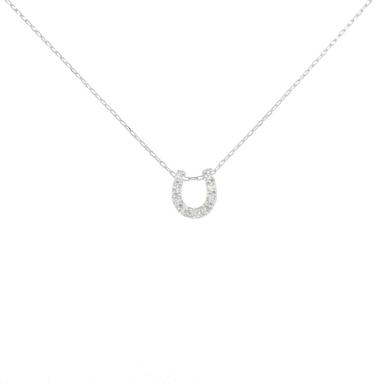 PT900/PT850 ホースシュー ダイヤモンド ネックレス 0.05CT