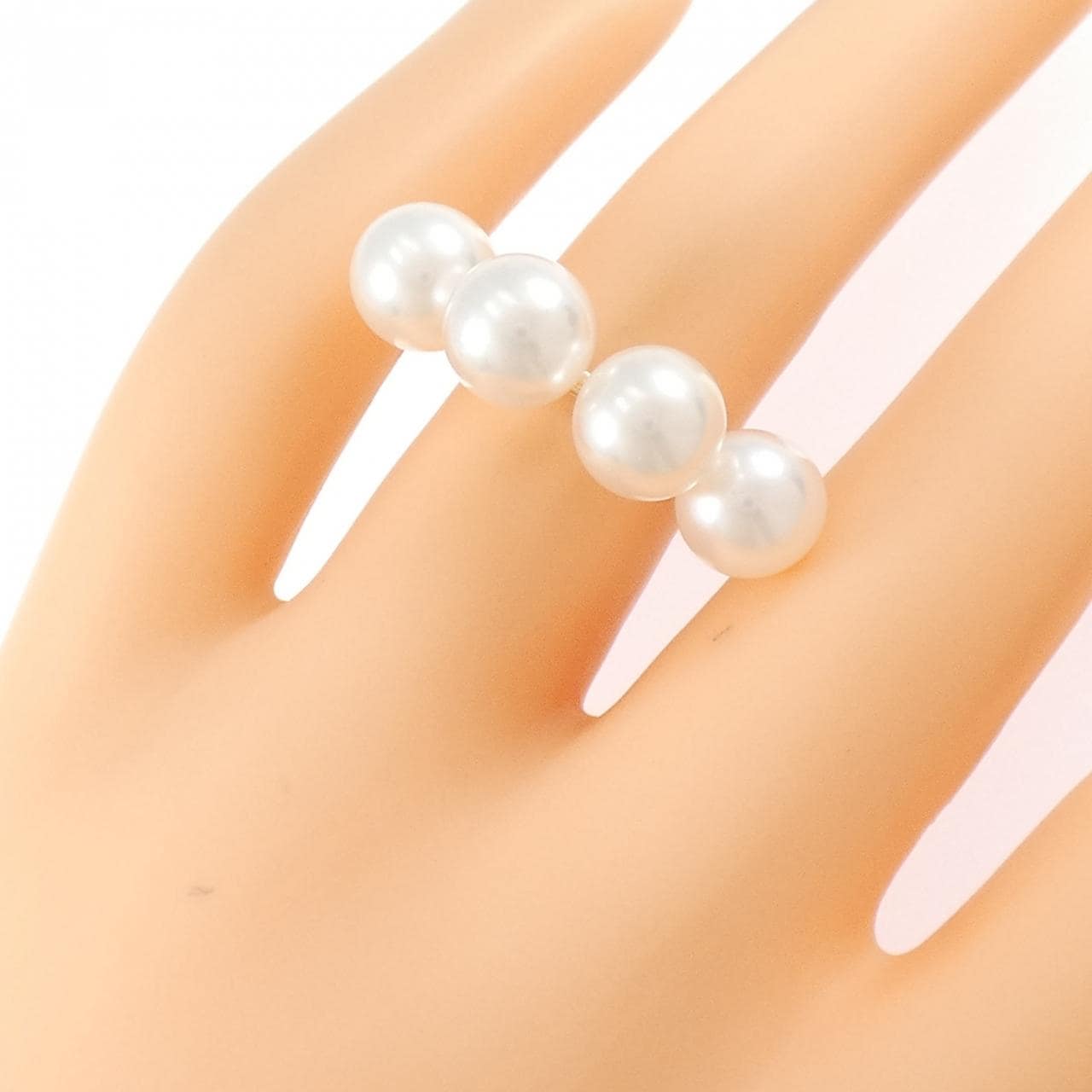 K18PG アコヤパール リング