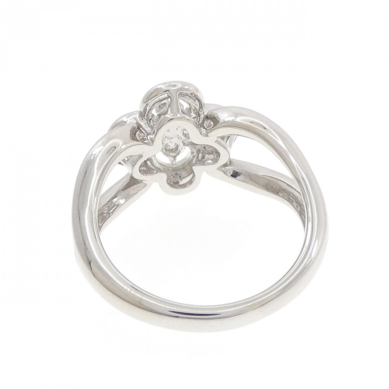 PT900 フラワー ダイヤモンド リング 0.26CT