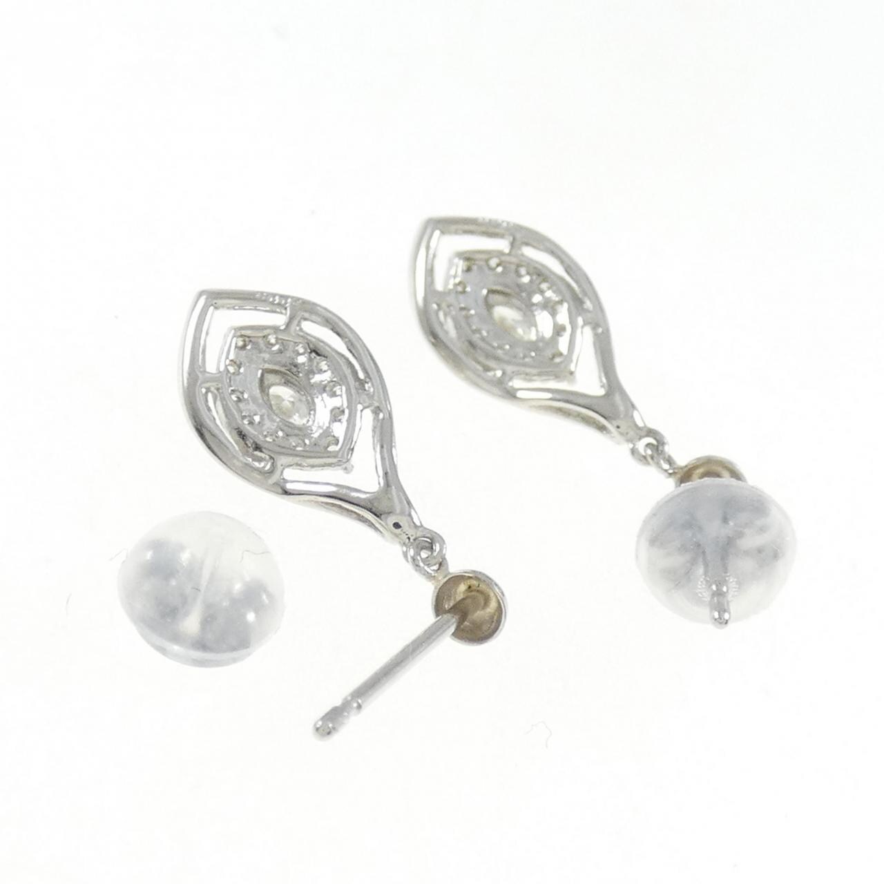 【新品】PT ダイヤモンド ピアス 0.16CT