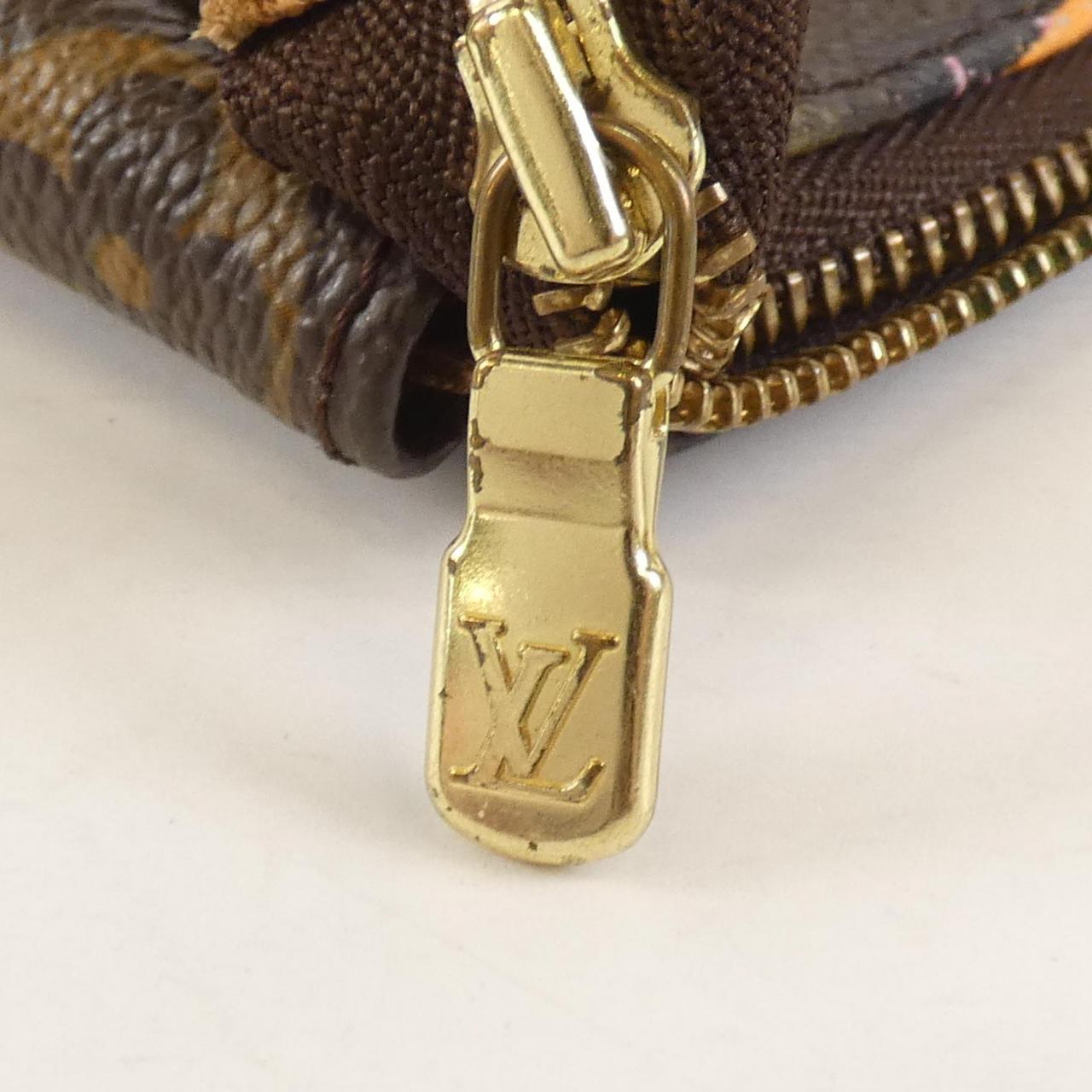 ルイヴィトン モノグラム ローズ(スティーブン スプラウス) ポシェット アクセソワール M48615 アクセサリーポーチ