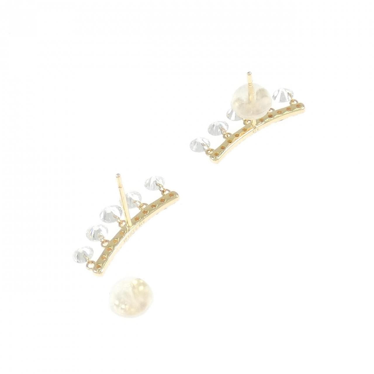 【新品】K18YG ダイヤモンド ピアス 1.03CT