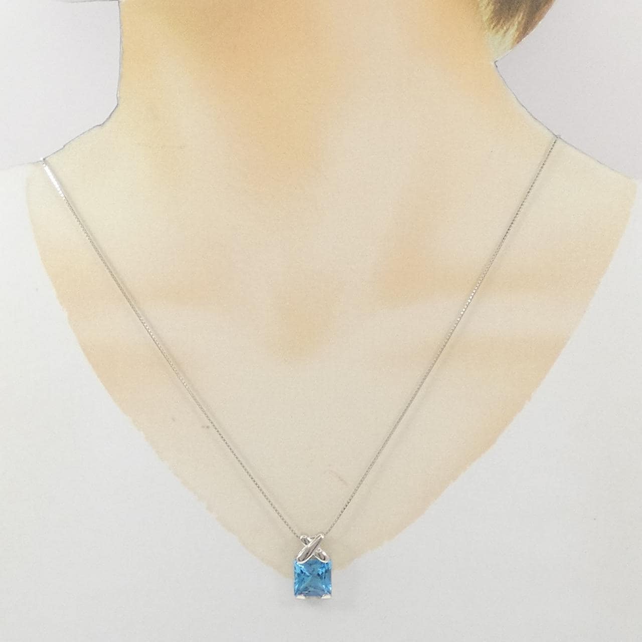 PT900/PT850 ブルートパーズ ネックレス