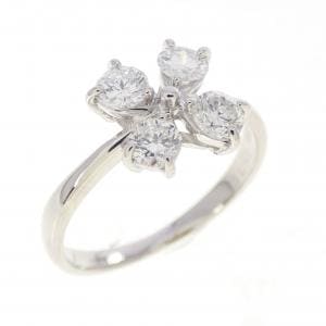 PT900 フラワー ダイヤモンド リング 0.504CT