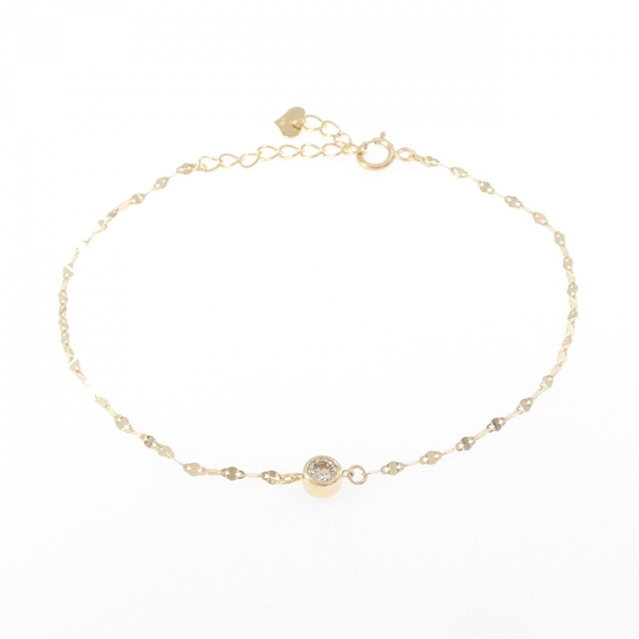 K18YG ダイヤモンド ブレスレット 0.15CT