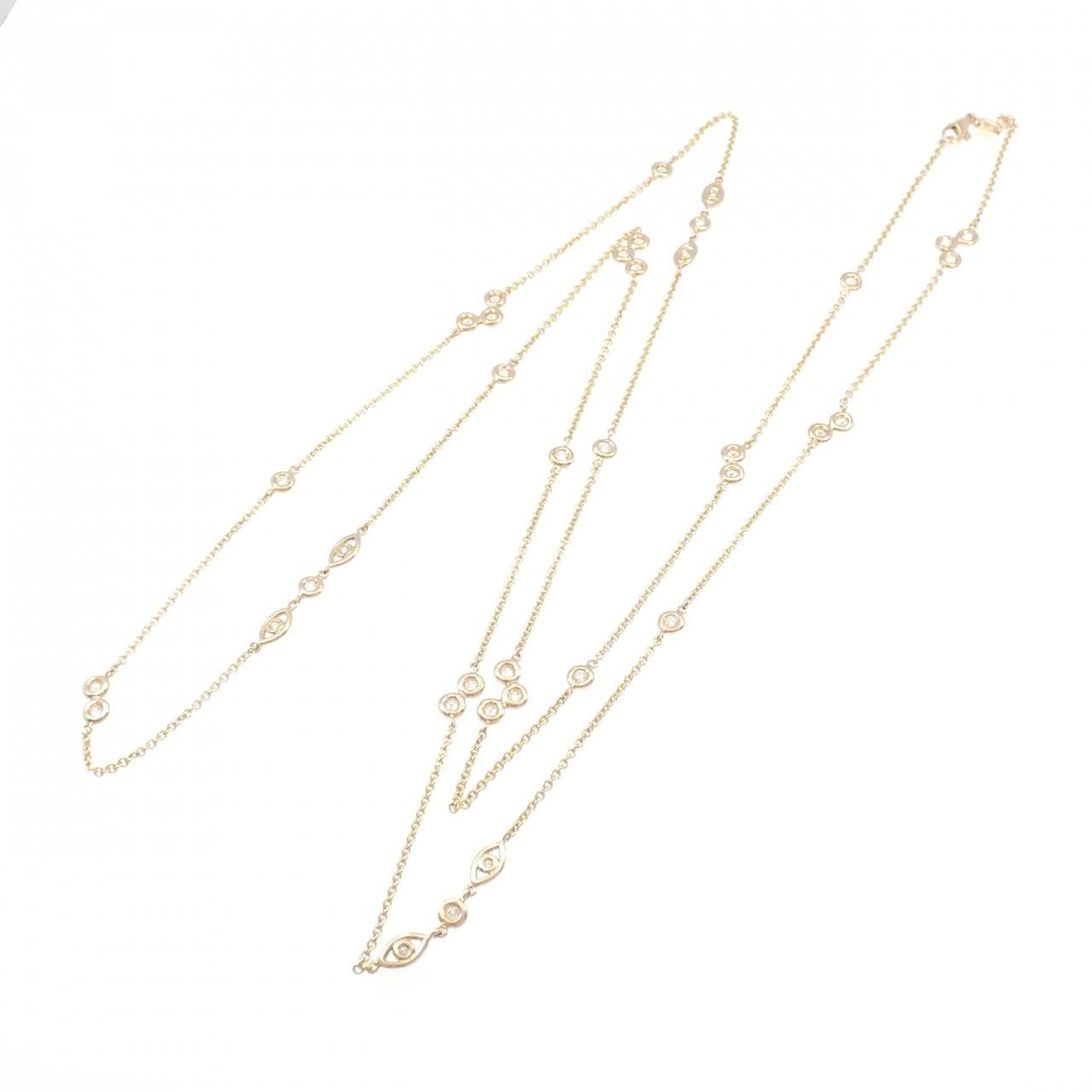 750PG ダイヤモンド ネックレス