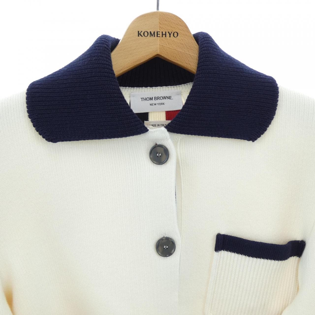 トムブラウン THOM BROWNE FKJ090B-Y3028-100 カーディガン