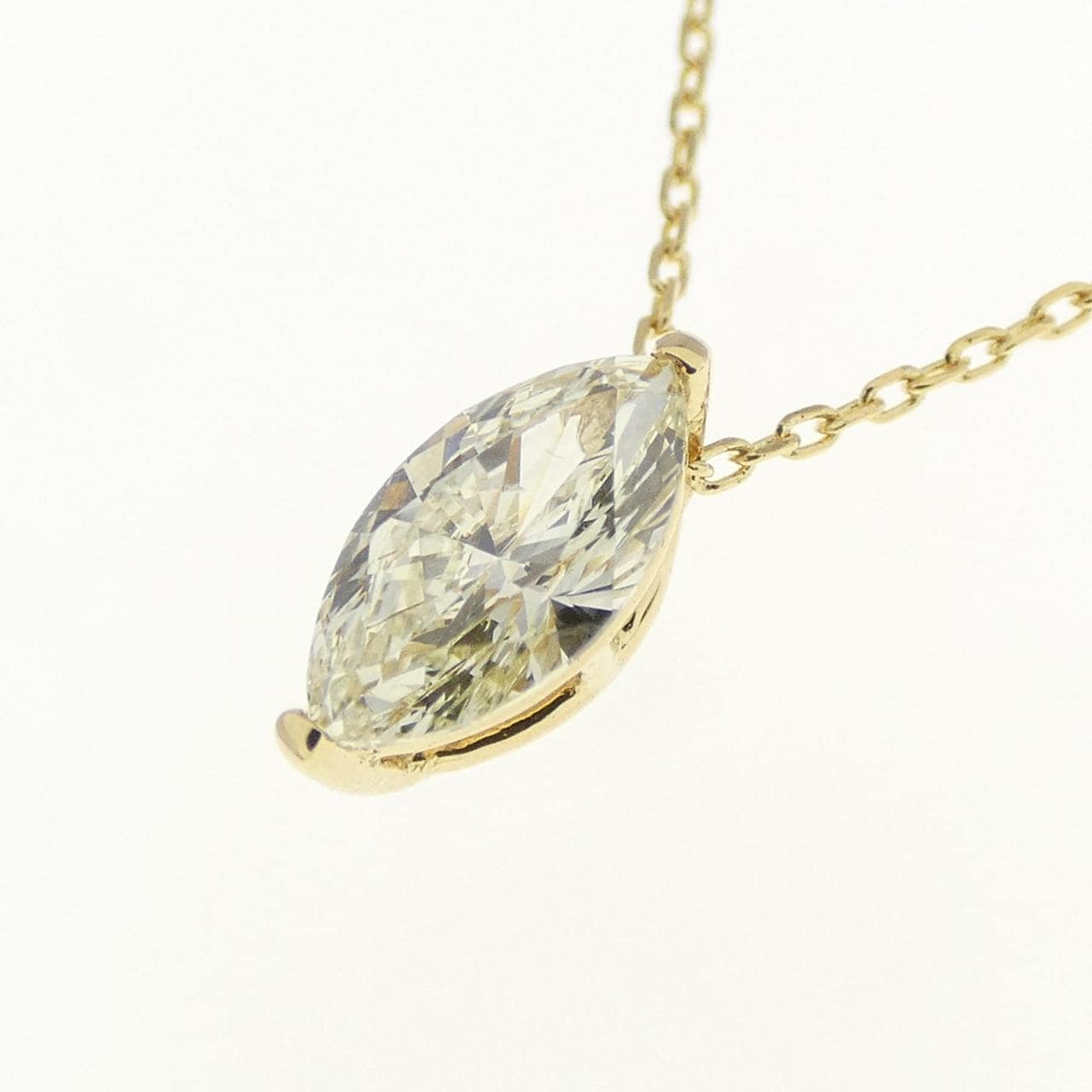 K18YG ダイヤモンド ネックレス 0.28CT