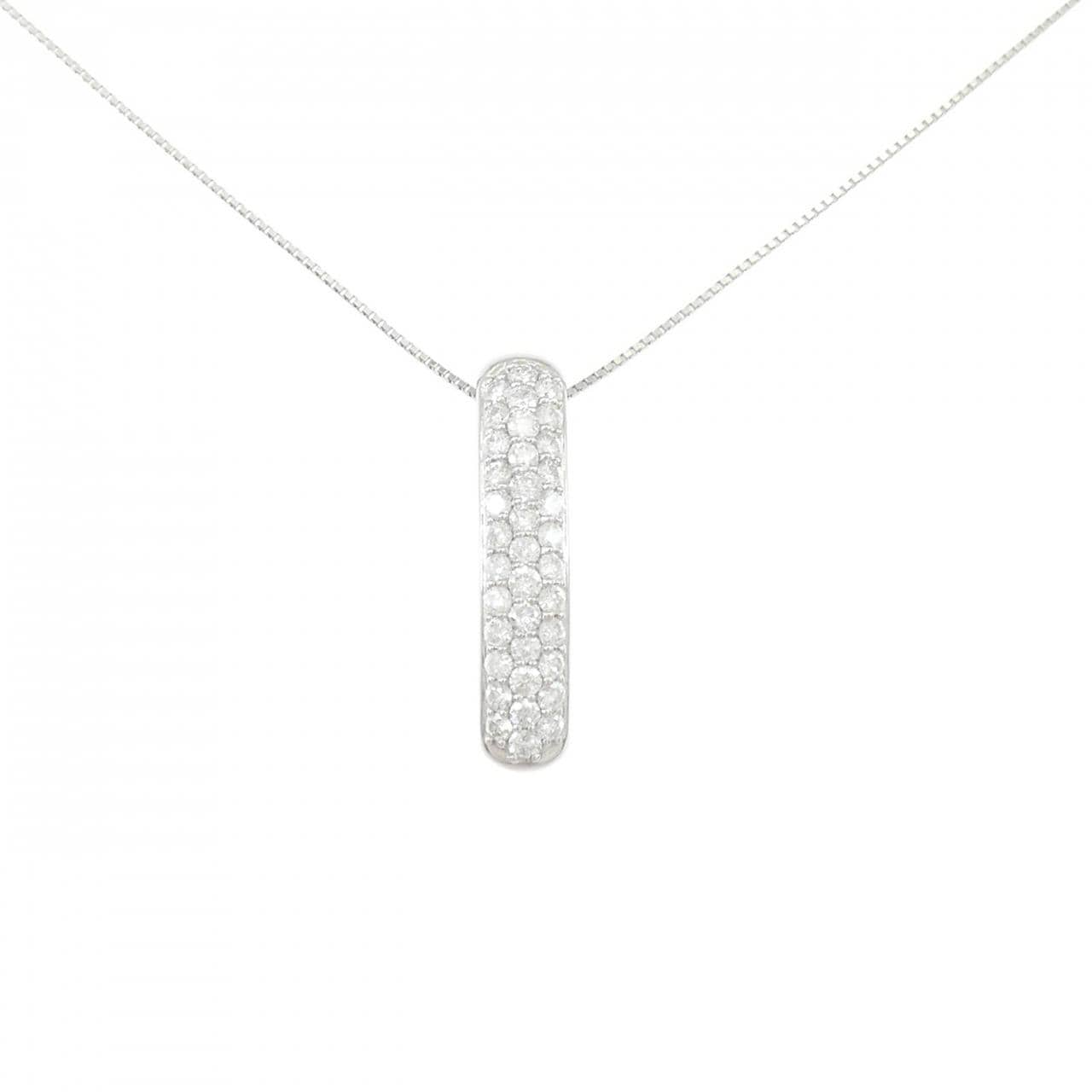 PT900/PT850 パヴェ ダイヤモンド ネックレス 1.00CT