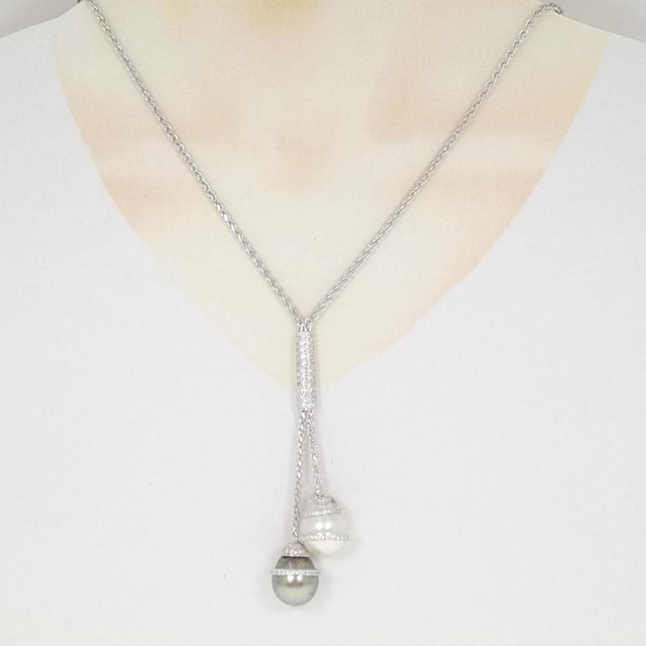 K18WG パール ネックレス