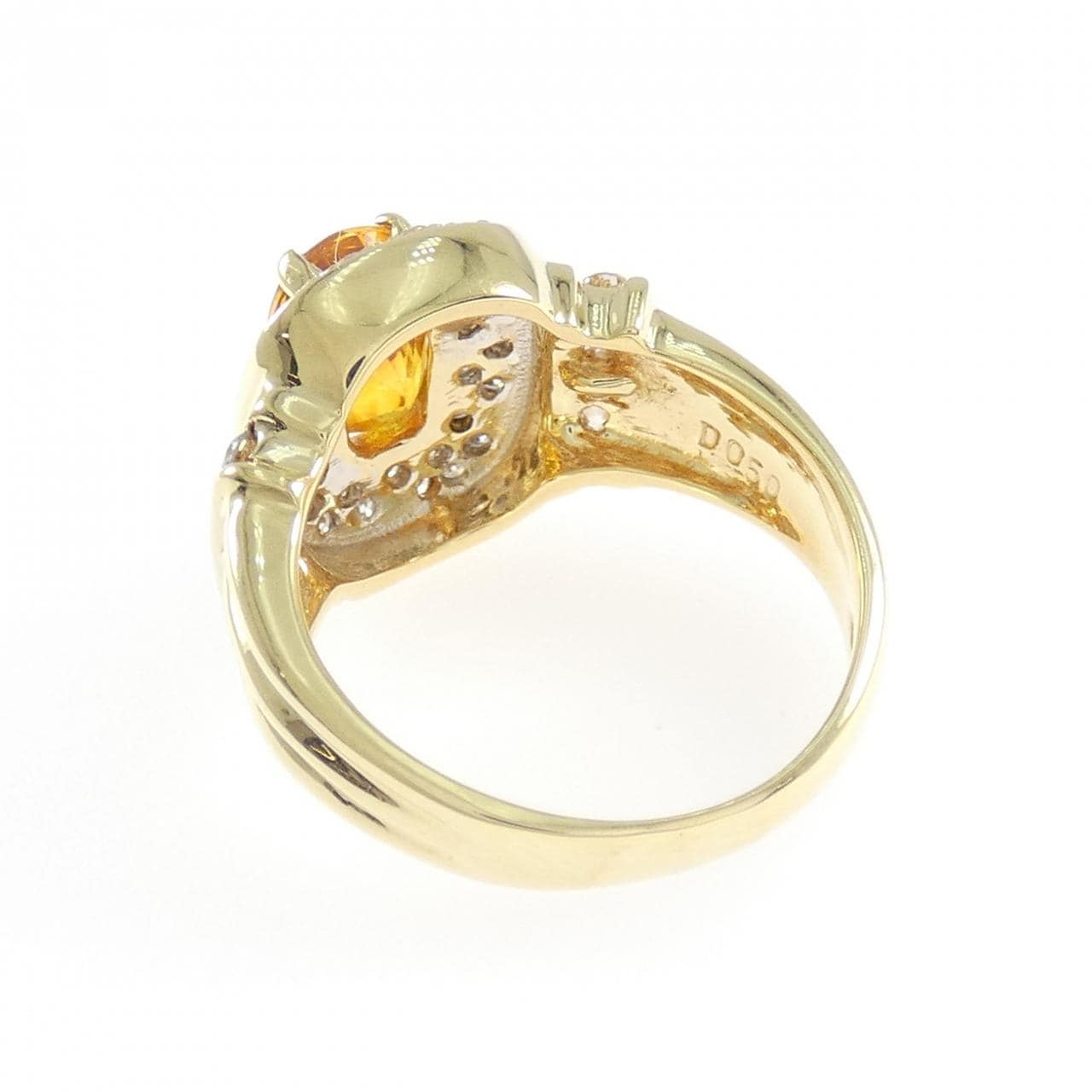 K18YG/K18WG サファイヤ リング 2.28CT