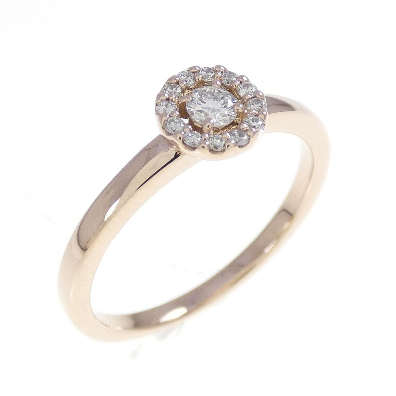 K18PG ダイヤモンド リング 0.12CT
