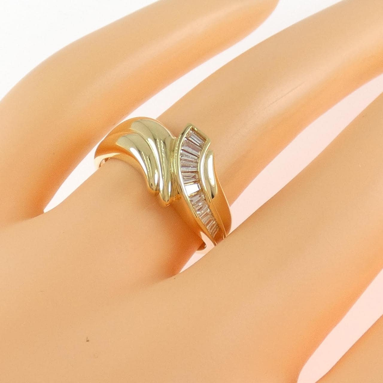 K18YG ダイヤモンド リング 0.23CT